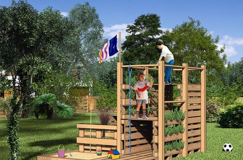 Zamek z palet – zbuduj miejsce zabaw dla dzieci. PROJEKT DO POBRANIA
